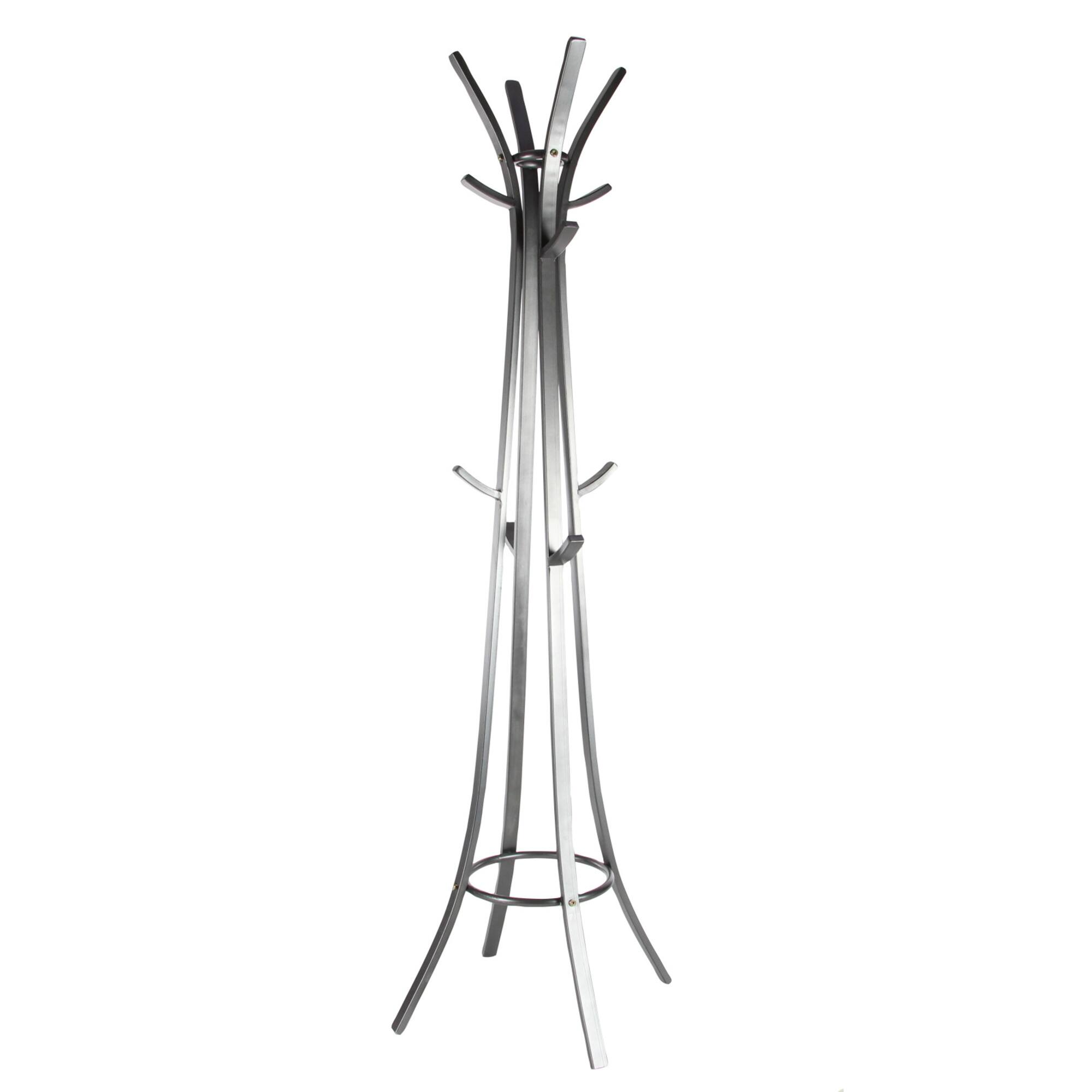 Dark Grey Metal Industrial Coat Rack, 70" x 23" x 23"